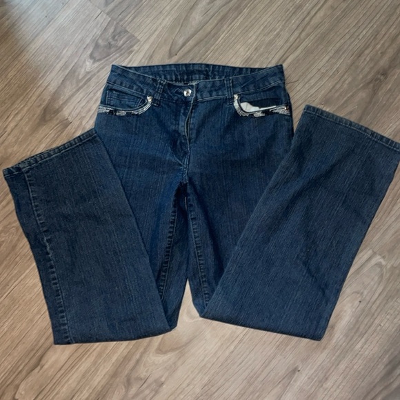 Straight Blue Bootcut Jeans Size 8 - Picture 1 of 2